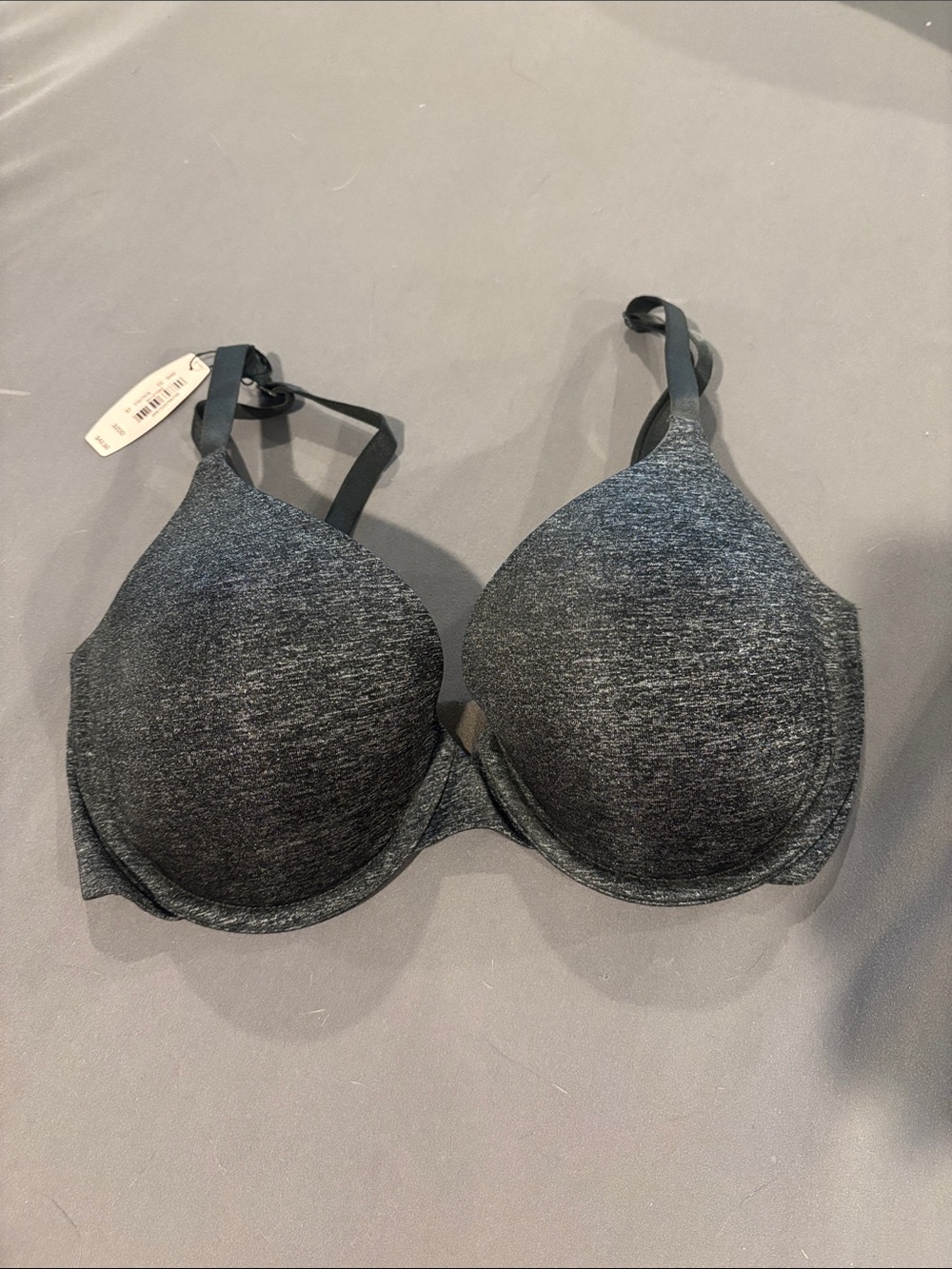 Victorias Secret Uplift Semi Demi Bra in Charcoal Gray 32DD NWT